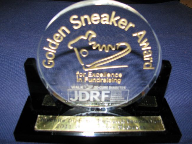 JDRF Golden Sneaker Award JDRF Golden Sneaker Award