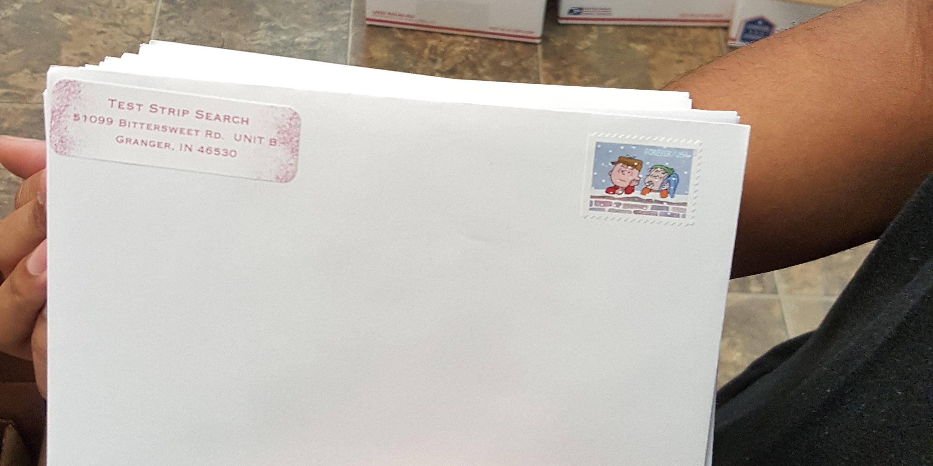 Christmas Cards from Test Strip Search