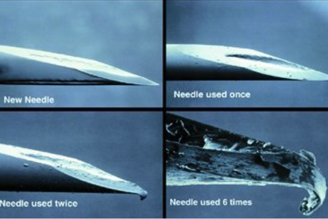 Reusing needles