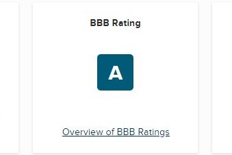 Better Business Bureau Registered with an A+ Rating