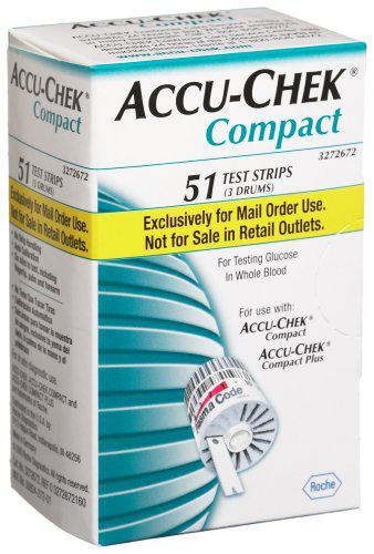 Accu-Chek Compact 51ct mail order diabetic test strips