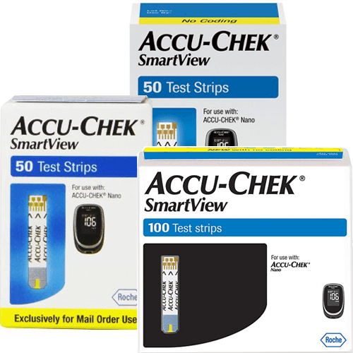 Accu-Chek SmartView 100ct and 50ct diabetic test strips