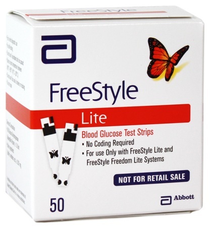 Abbott FreeStyle Lite not for resale 50ct diabetic test strips