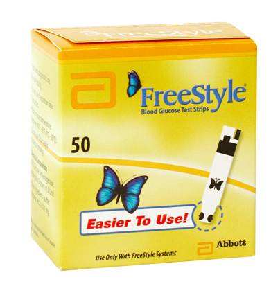Abbott FreeStyle 50ct diabetic test strips