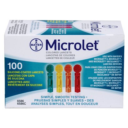 Bayer Microlet 100ct lancets for diabetes management