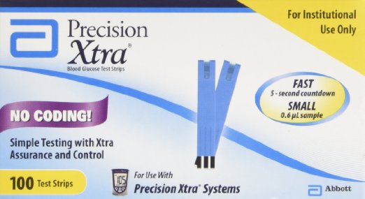 Precision Xtra 100ct diabetic test strips